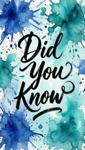 Watercolor Did You Know