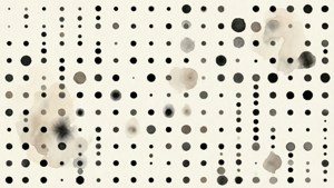 Watercolor Dot Grid Abstract