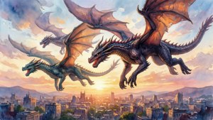Watercolor Dragons