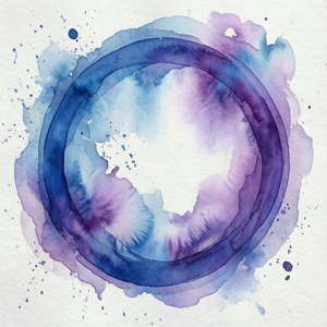 Watercolor Dual Swirl