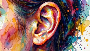 Watercolor Ear Splash