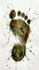 Watercolor Earth Print