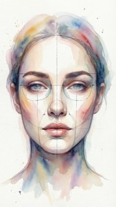 Watercolor Face Blueprint