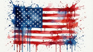 Watercolor Flag