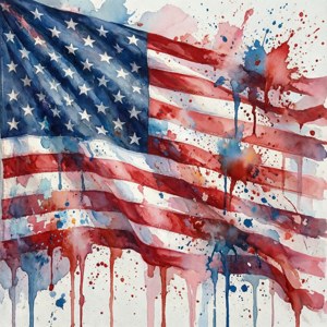 Watercolor Flag