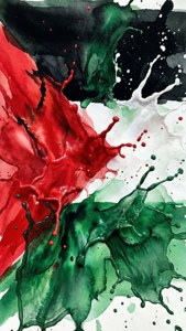 Watercolor Flag Splash