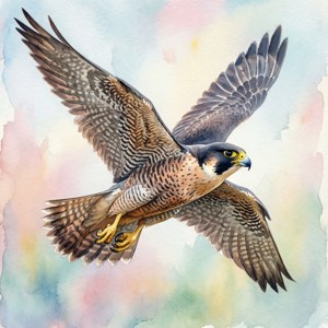 Watercolor Flight