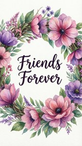 Watercolor Floral Wreath