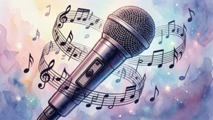 Watercolor FNF Mic Music