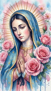 Watercolor Guadalupe