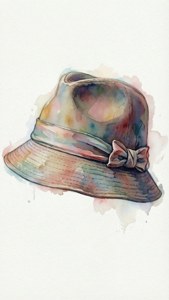 Watercolor Hat