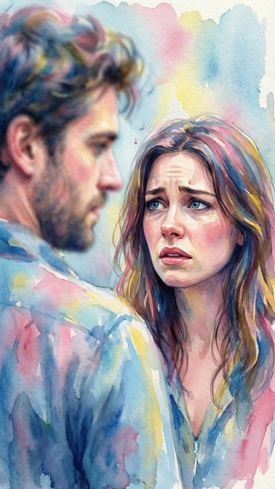 Watercolor Heartbreak by Wallpapers.art Studio