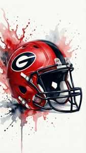 Watercolor Helmet Art