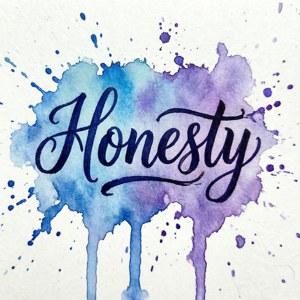 Watercolor Honesty Stamp