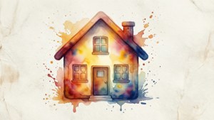 Watercolor House Emoji