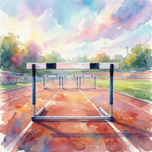 Watercolor Hurdle