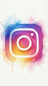 Watercolor Instagram Logo