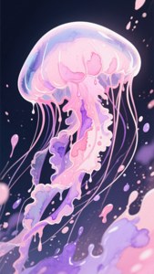 Watercolor Jellyfish Dream