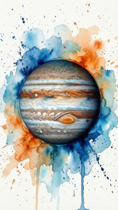 Watercolor Jupiter