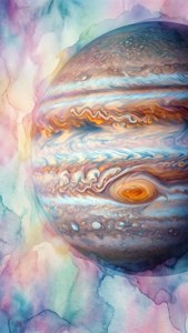 Watercolor Jupiter