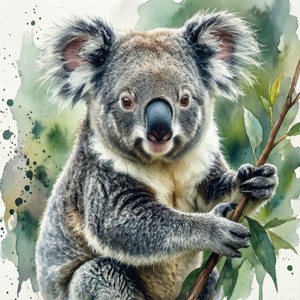 Watercolor Koala