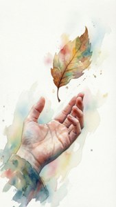 Watercolor Leaf Catch
