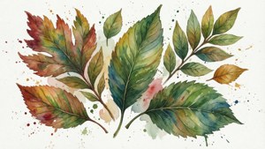 Watercolor Leaf Collection