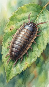 Watercolor Leaf Crawler