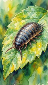 Watercolor Leaf Crawler