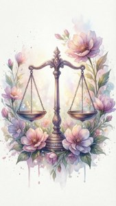 Watercolor Libra Garden