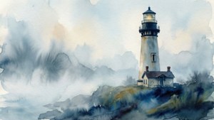 Watercolor Lighthouse