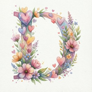 Watercolor Love D
