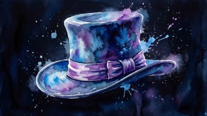 Watercolor Magic Hat