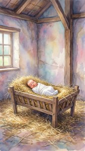 Watercolor Manger Focus
