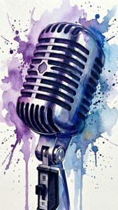 Watercolor Mic Art