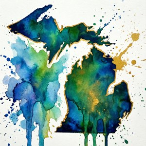 Watercolor Michigan