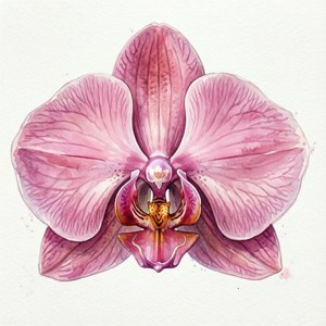 Watercolor Moth Orchid