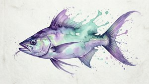 Watercolor Mullet Silhouette Dream