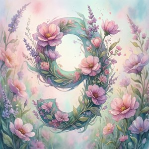 Watercolor Nine Floral