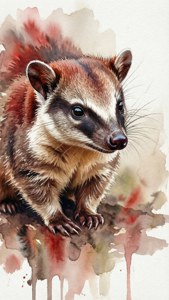 Watercolor Numbat
