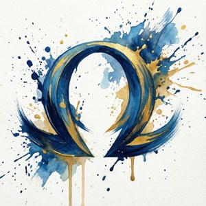Watercolor Omega Splash