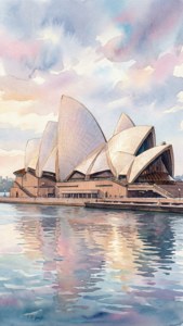 Watercolor Opera House