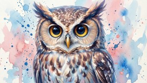 Watercolor Owlette