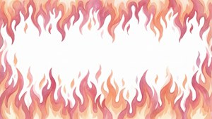 Watercolor Pastel Flames
