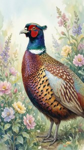 Watercolor Pheasant