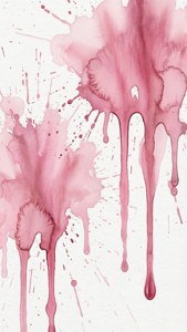 Watercolor Pink Drip Splatter