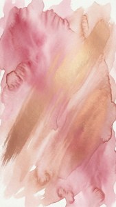 Watercolor Pink Rose Gold