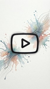 Watercolor Play Button