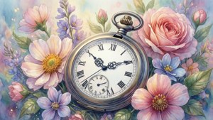 Watercolor Pocket Watch