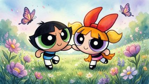 Watercolor Powerpuff Dream